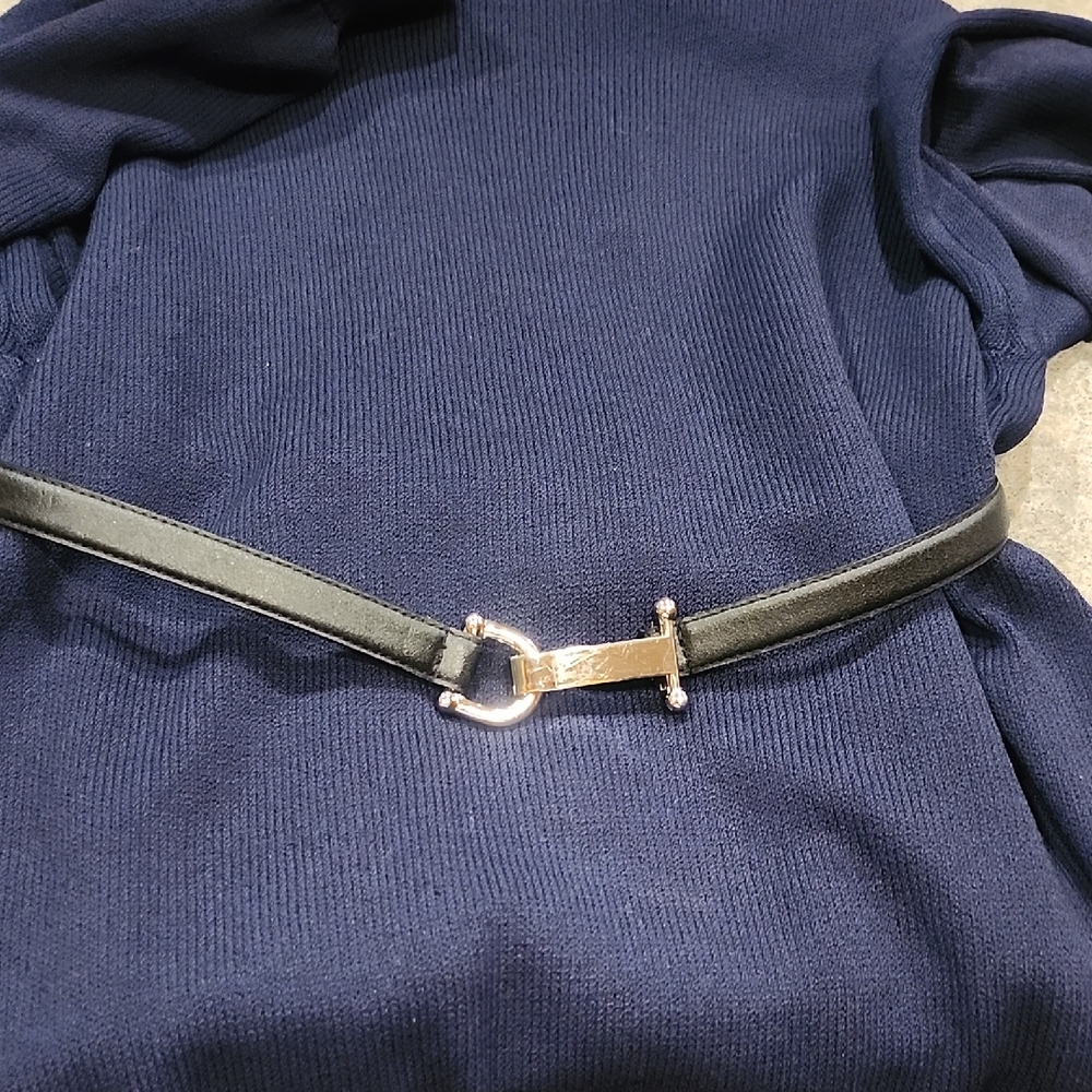 Ellen Tracy Black Belt with Gold Accent